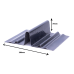 Dry fix Bonding gutter 70  -  3meters